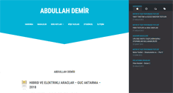 Desktop Screenshot of abdullahdemir.net