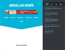 Tablet Screenshot of abdullahdemir.net